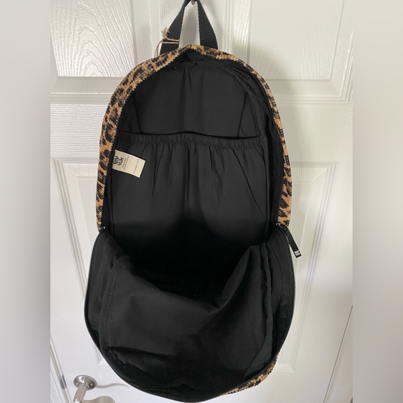 NWT Lucy & Yak Kellie Skater Corduroy Backpack in Leopard Print - Picture 7 of 16